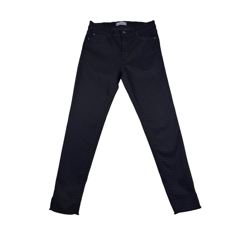 Principle Denim Innovators Jeans Womens 28 Black Skinny Raw Hem American Made